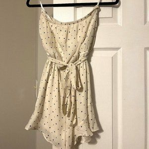 White and Black Star Romper
